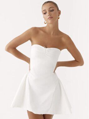 Peppermayo Lucille Mini Dress - White